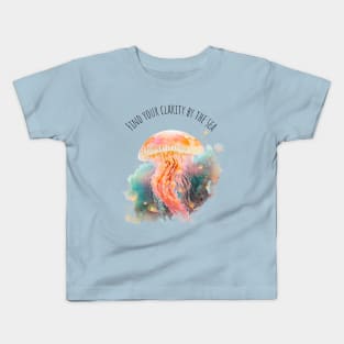 Watercolor Jellyfish | Motivational Quotes | Marine Life | Meduza Kids T-Shirt